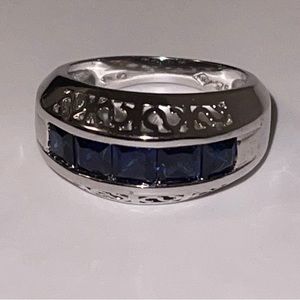 Sapphire Sterling Silver 925 Ring